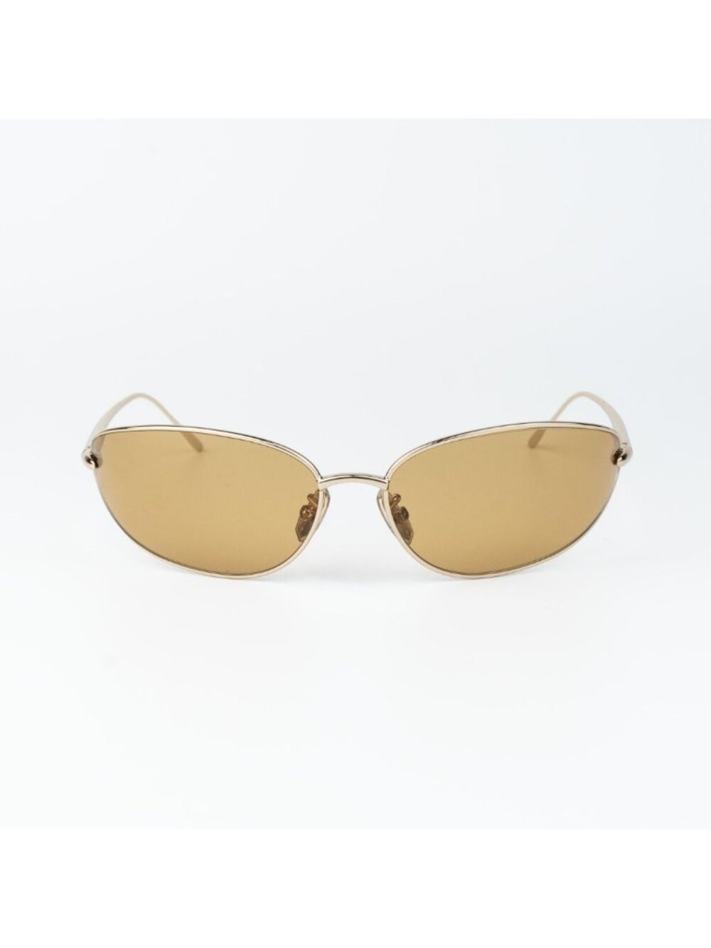 Loewe Men Sunglasses Gold Brown Wraparound LW40164U 32E NEW AUTHENTIC